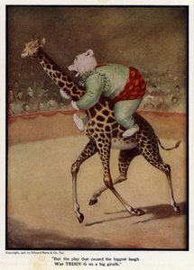 Ma lo spettacolo che ha fatto ridere di più è stato Teddy - G su una grande giraffa
