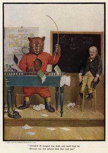 Teddy - B ha sbattuto la scrivania e ha detto che avrebbe gestito la scuola quel giorno e avrebbe visto da Floyd V. Campbell