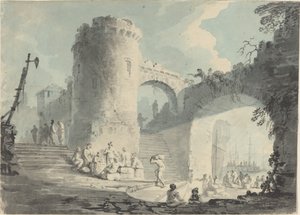 Scena portuale da Follower of Claude Joseph Vernet