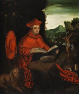 Il cardinale Albrecht von Brandenburg come padre della chiesa Gerolamo