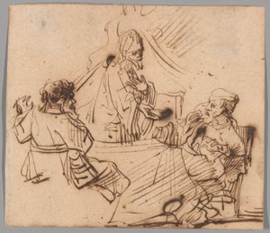 La cena di Emmaus da Follower of Rembrandt van Rijn