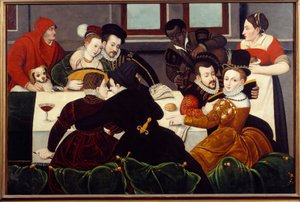 Il pasto galante da Fontainebleau School