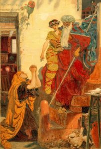 Elias e il figlio della vedova da Ford Madox Brown