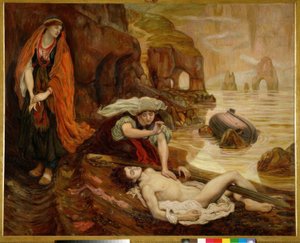 Haydee trova il cadavere di Don Giovanni da Ford Madox Brown