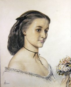Ritratto di Miss Louie Jones da Ford Madox Brown