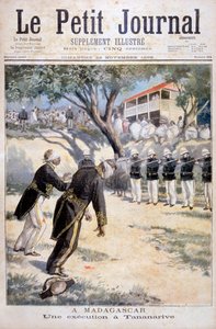 Esecuzione per fucilazione a Tananarive, Antananarivo, Madagascar, 1896 da Fortuné Méaulle