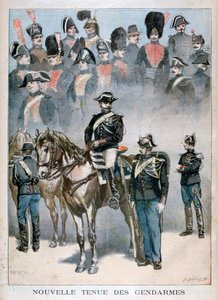 Nuova uniforme dei gendarmi, 1896 da Fortuné Méaulle