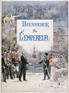Nicola II di Russia e Félix Faure, Presidente della Repubblica Francese, 1896 da Fortuné Méaulle
