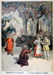 Rappresentazione di Les Sept Chateaux du Diable, Théâtre du Châtelet, Parigi, 1896