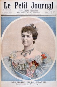 Ritratto della regina Amelia del Portogallo, 1896 da Fortuné Méaulle