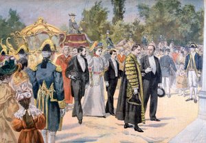 Il sindaco di Londra in visita a Bordeaux, Francia, 1895 da Fortuné Méaulle