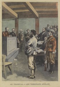Un boero davanti a un tribunale britannico nel Transvaal
