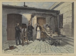 Un giovane fatto a pezzi