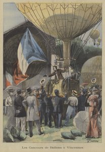 Gara di mongolfiere a Vincennes, Parigi da Fortune Louis Meaulle