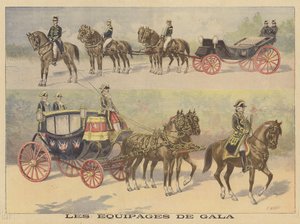 Carrozze utilizzate dallo zar e dalla zarina di Russia durante la loro visita in Francia
