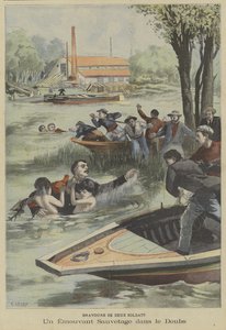 Coraggioso salvataggio dal fiume Doubs da parte di due soldati francesi