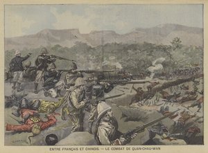 Combattimenti tra truppe francesi e cinesi nella battaglia di Guangzhouwan