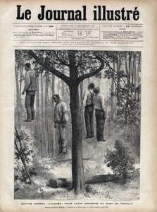 Quattro uomini linciati, picchiati a morte e impiccati per aver ucciso un capomastro in Florida da Fortune Louis Meaulle