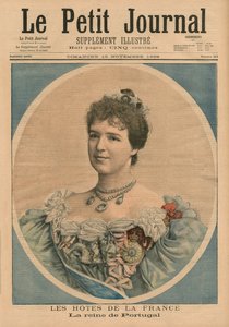 Ospiti francesi, la regina Amelie del Portogallo (1865-1951) copertina frontale da 