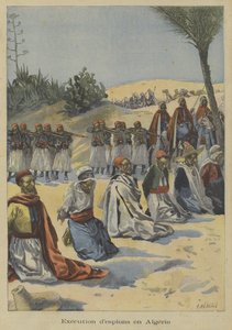 Truppe coloniali francesi che eseguono spie in Algeria da Fortune Louis Meaulle