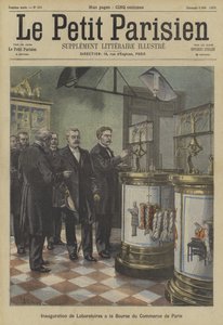 Inaugurazione dei laboratori alla Borsa delle Merci di Parigi