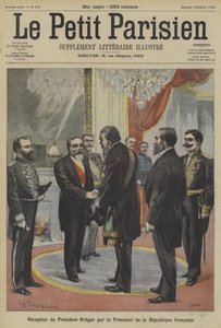 Il presidente Emile Loubet di Francia riceve Paul Kruger, ex presidente del Transvaal