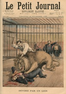 Divorato da un leone, illustrazione di copertina da 