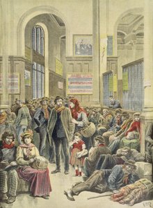Emigranti italiani alla Gare Saint-Lazare, da 