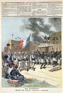 La bandiera francese entra ad Abomey, da 