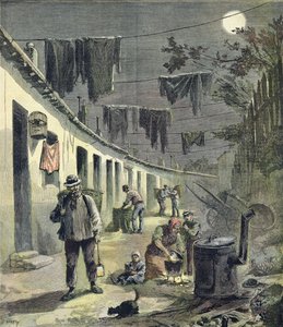 I raccoglitori di stracci di Parigi, illustrazione dal supplemento illustrato di Le Petit Journal, 27 agosto 1892 da Fortune Louis Meaulle and Henri Meyer
