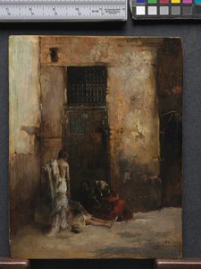 Mendicanti vicino a una porta, 1870