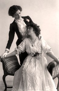 Lily Elsie e Adrienne Augarde, attrici inglesi