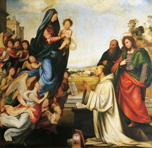 Apparizione della Vergine a San Bernardo da Fra (1472 1517) Bartolomeo