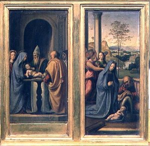 La circoncisione e la natività da Fra Bartolomeo