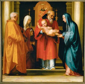 Presentazione di Gesù al Tempio (olio su legno di pioppo) da Fra (1472-1517) Bartolomeo