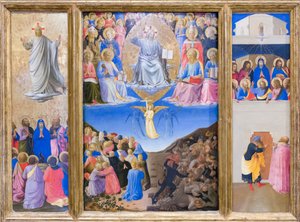 Trittico (ascensione, giudizio universale, pentecoste) da Fra (c.1387 1455) Angelico