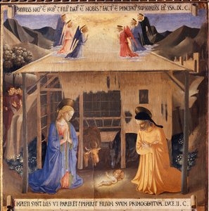 Vita di Cristo: la Natività, Armadio degli Argenti da Fra  Angelico
