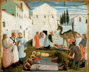 La sepoltura dei Santi Cosma e Damiano da Fra  Angelico