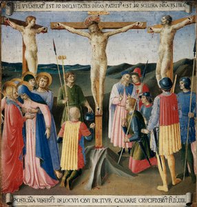 La crocifissione. Vita di Cristo, Armadio degli Argenti da Fra  Angelico