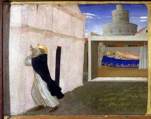 Il sogno di Innocenzo III - la parte inferiore (la predella) della 