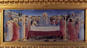 Il funerale della Vergine. Predella da Fra  Angelico