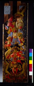 Due pannelli dal Giudizio Universale che mostrano l