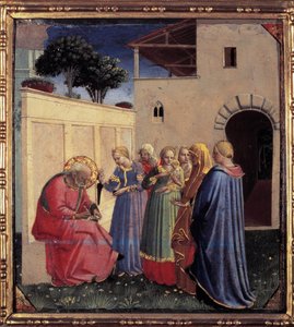 Zaccaria dà il nome di San Giovanni Battista a suo figlio da Fra  Angelico