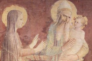 La Presentazione nel Tempio (dettaglio) da Fra Angelico