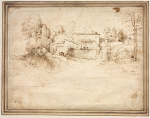 Cascina sul pendio di una collina da Fra Bartolommeo