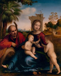 Il Riposo durante la Fuga in Egitto con San Giovanni Battista da Fra Bartolommeo