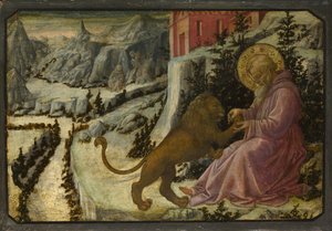 San Girolamo e il leone, Pannello della predella dell
