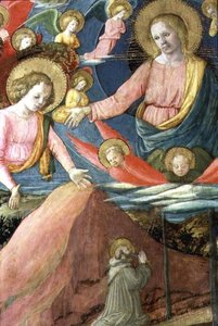La morte di San Girolamo con Inghirami come donatore, dettaglio che mostra l