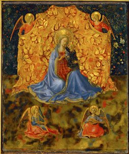 Madonna e angeli (dipinto su tela) da Fra & Lippi F (c.1406-69) Angelico