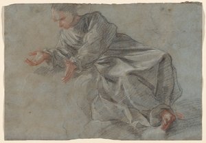 Un Monaco Seduto con le Braccia Distese (Studio per la Vergine nella Visione del Beato Felice da Cantalice) da Fra Semplice da Verona